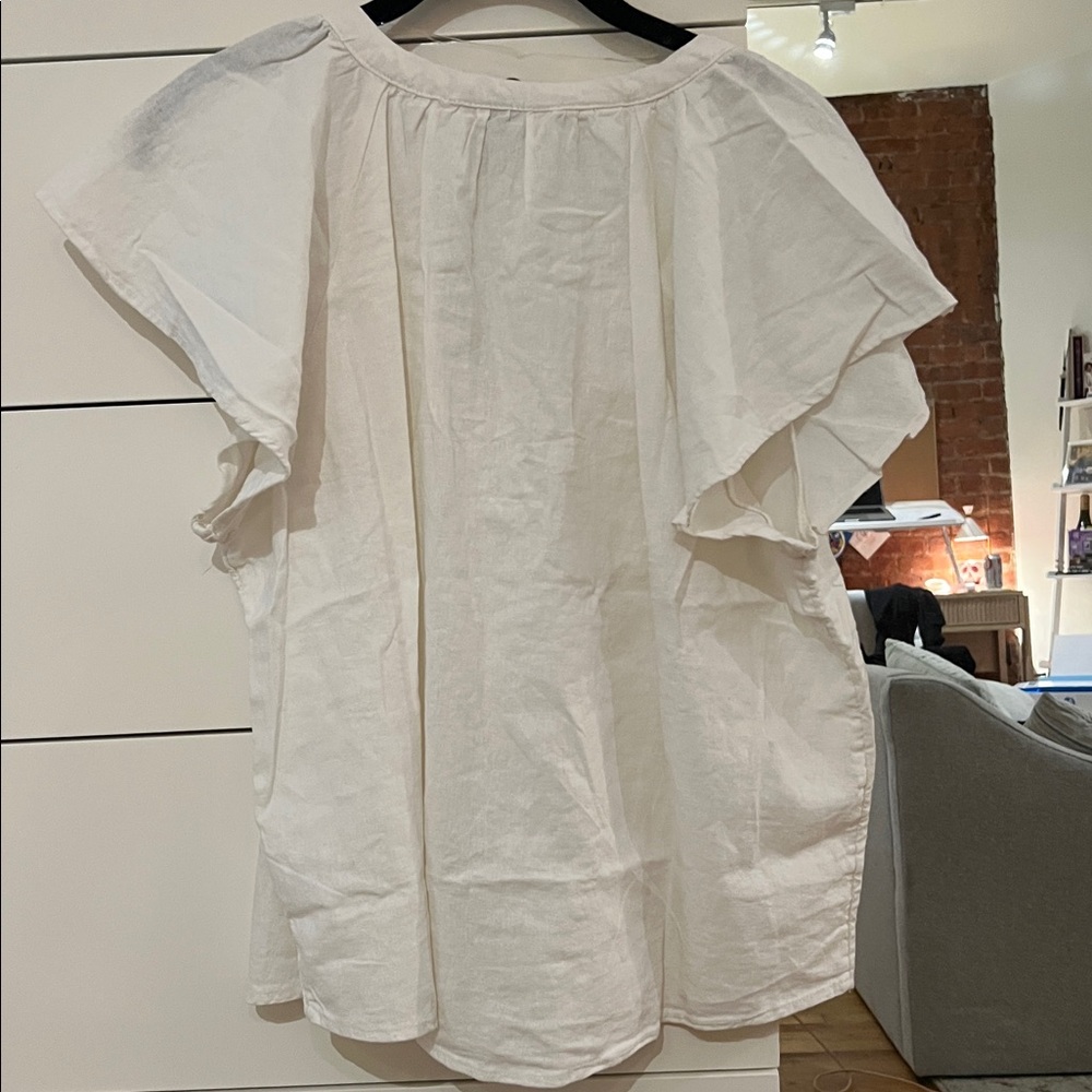 Universal Thread Cream Women's Blouse - Picture 2 of 4
